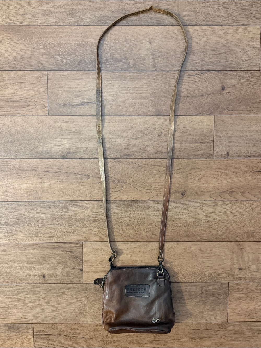 BED|STU Ventura Genuine Leather Crossbody Bag Rustic Brown Coastal Cowgirl Luxe